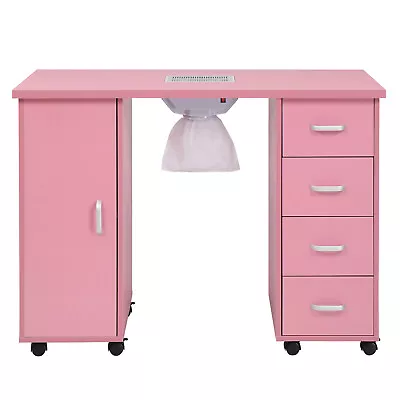 Nail Table With Fan And 4 Drawers For Manicure Salon Furniture • $210.50