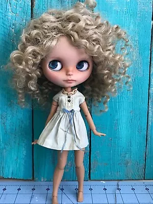 OOAK Short Dress For Blythe Doll With Vintage Lace • $33