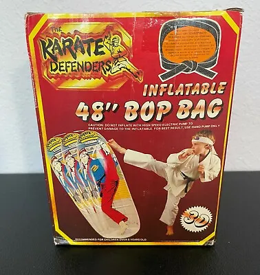 The Karate Defenders 48  Vintage Inflatable Bop Bag 1986 Imperial Toy Corp • $129.99