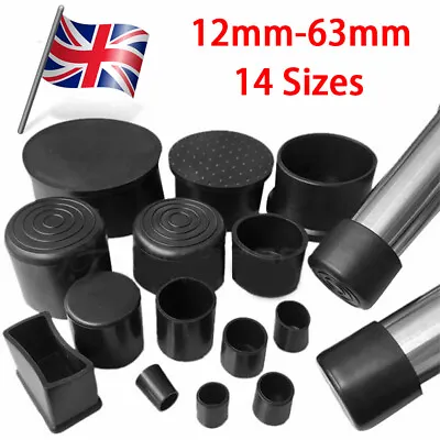 4/16X Round PVC Chair Feet Pad Anti Scratch Floor Protector Table Leg End Cap • £4.19