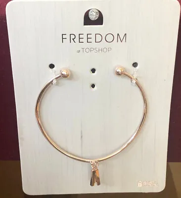 £5.42 • Buy Bracelet Gold TOPSHOP Freedom New Metal Wristband Jewellery RRP £7