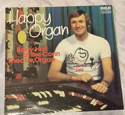 VINYL LP RECORD  Happy Organ  BARRY HALLat The Conn Theatre Organ • $6.75