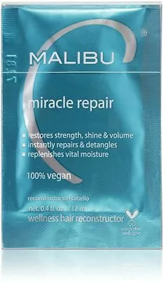 Miracle Repair Wellness Reconstructor By Malibu C 0.4 Oz Packet 12 Pack • $21.87