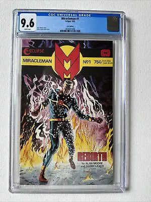 MIRACLEMAN #1 • 1985 Rare UK EDITION • CGC 9.6 1ST APP  • HTF Only 5 Exist Grade • $1299.99