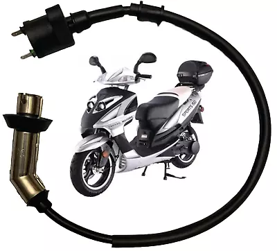 IGNITION COIL W METAL PLUG CAP TAOTAO 150cc Lancer 150 SCOOTER MOPED MOTORCYCLE • $12.94