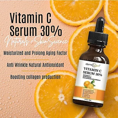 30% Vitamin C Serum + E + Retinol + Hyaluronic Acid (ha) Organic Anti-aging • $10.95