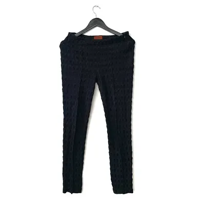 Missoni Knitted Lace Slim Fit Pants Trousers Size 40 Black • $69