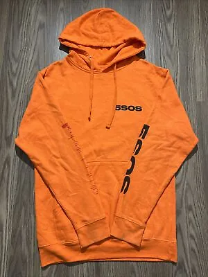 5 Seconds Of Summer 5SOS 2019 North American Tour Orange Hoodie Sweater Sz M • $30