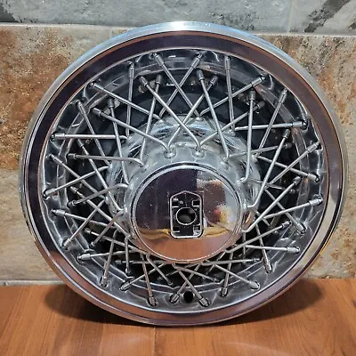 VTG Wire Spoke Hubcap Wheel Wall Garage Decor • $69.95