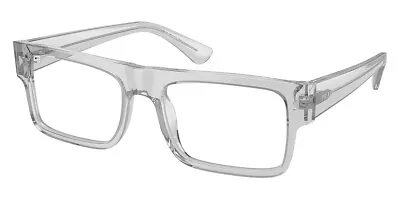 Prada PR Eyeglasses Men Transparent Gray 57mm New 100% Authentic • $185.30