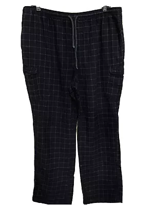 Galyan's Classic Pant Flannel  Drawstring Sleep Lounge Pajama Bottom Plaid Large • $19.99