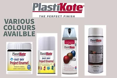 PlastiKote Paints All Colours And Types And Sizes And PlastiKote Spray Gun! • £9.49