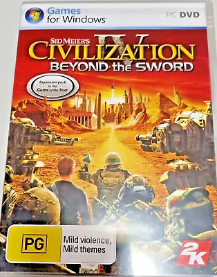Civilization IV: Beyond The Sword Expansion (PC Windows XP/2000 DVD-ROM) • $18.85