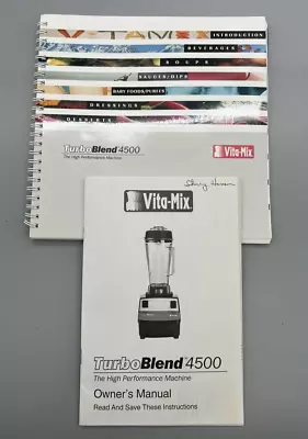 VitaMix TurboBlend 4500 Instruction Manual & Recipe Book • $18