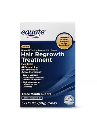Hair Regrowth Treatment Minoxidil Topical Aerosol 5 % Foam 3-Month Supply • $29.99