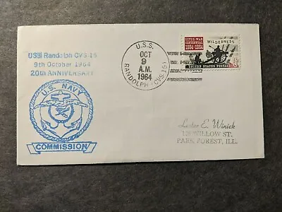 USS RANDOLPH CVS-15 Naval Cover 1964 ANNIVERSARY Cachet  • $9.99