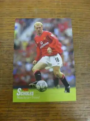 2001/2002 Thai Postcard: Manchester United - Scholes Paul  [Colour Glossy Image • £3.99