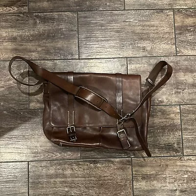 Vintage Banana Republic Canvas & Leather Satchel Tote! Rare • $79