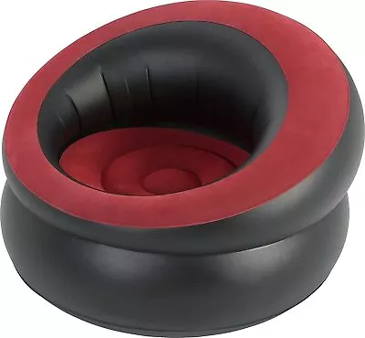 Inflatable Chair Lounger Sofa Camping Bedroom Travel Gaming Blow Up Air Seat • £14.99