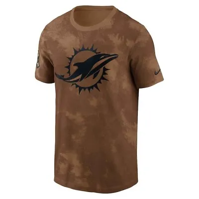 MIAMI DOLPHINS NIKE 2023 Salute To Service Sideline T-Shirt Men's LARGE • $53.99