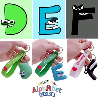 UK Cartoon Alphabet Lore Keychain Figure Toy Key Ring Bag Pendant Doll Kids Gift • £5.26