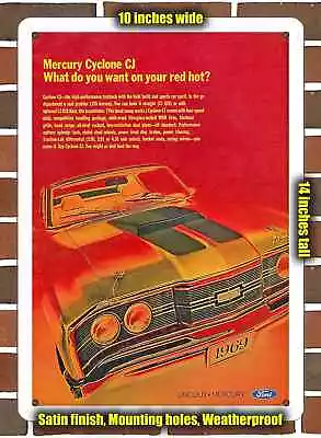 Metal Sign - 1969 Mercury Cyclone CJ 428- 10x14 Inches • $24.61