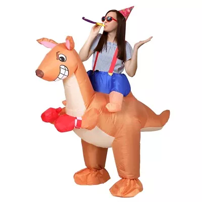 Inflatable Kangaroo Costume Adult Suit Blow Up Party Fancy Dress Halloween Xmas • $29.95