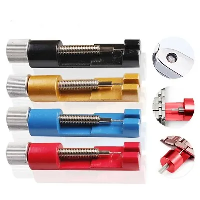 Metal Adjuster Watch Band Strap Bracelet Link Pins Remover Repair Tools Kit • £4.49