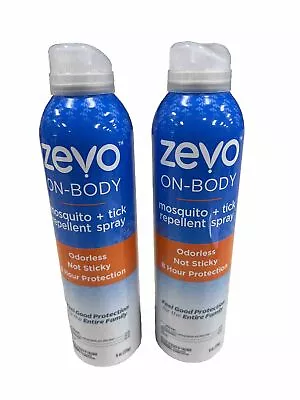 Zevo On Body Mosquito Repellent + Tick Repellent - Bug Spray 6 Oz Each (2 PACK) • $24.99