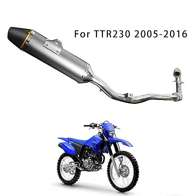 TTR230 Slip On Complete Exhaust Muffler System Pipe Full Kit For TTR230 2005-16 • $99.99