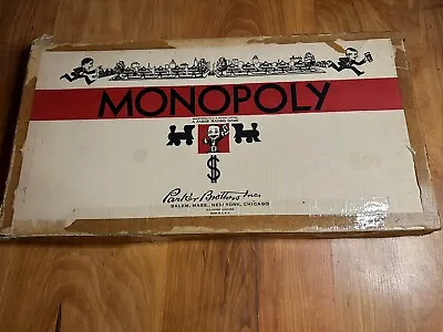 Vintage 1946-1951 White Box Monopoly Game USA Made • $50