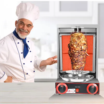 LPG Gas Shawarma Doner Kebab Machine Baking Grill Rotating Rotisserie Oven • $170.36