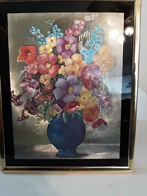 Manifestations INC. Optical Illusionary Vased Flowers Picture 8x10 Framed • $21.96