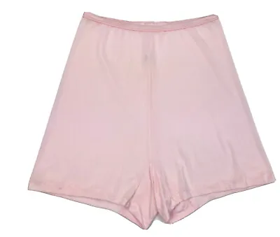 Vintage 50's Vanity Fair Pink Nylon Cotton Tap Pants Size 5 Pillow Tab Gusset • $59.59