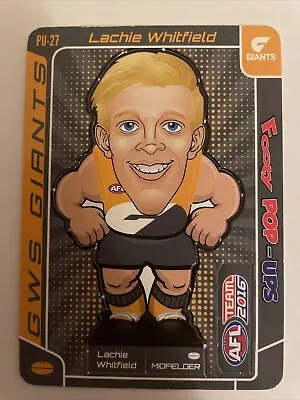 2016 AFL Teamcoach Footy Pop-Ups Lachie Whitfield GWS PU-27 • $2