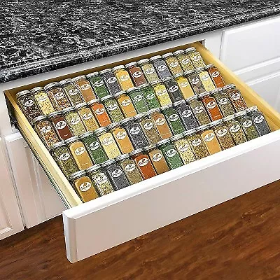 Lynk Professional Expandable 4 Tier Heavy Gauge Steel Drawer Spice Rack Tray • $40.99