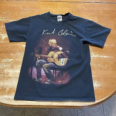 Vintage Kurt Cobain Nirvana Unplugged Black T-Shirt Men’s Size Small • $60