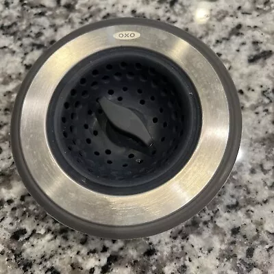 OXO Good Grips 13259500 2-in-1 Sink Strainer Stopper Black • $6