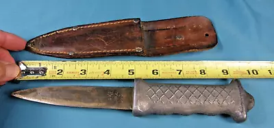 V RARE WW2 (AKE Reg) Australian N Zealand USMC COMMANDO FIGHTING KNIFE & Sheath • $695