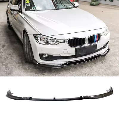 Front Bumper Lip Fits 2013-2018 BMW F30 F35 3 Series Base Splitter Gloss Black • $164.99