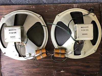 Magnavox Vintage 12 Inch P 232 505/506 Speakers • $100