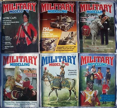 MILITARY MODELLING MAGAZINE SIX ISSUES January - June 1987 Wargames Combat War • $12.39