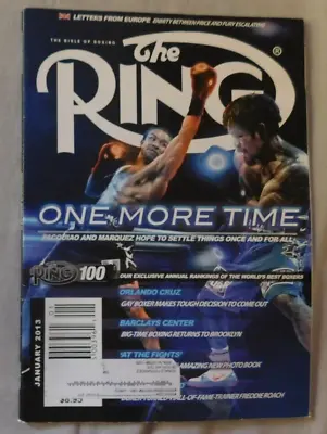 $10 • Buy Manny Pacquiao Vs. Juan Manuel Marquez January 2013 THE RING Boxing Magazine EX