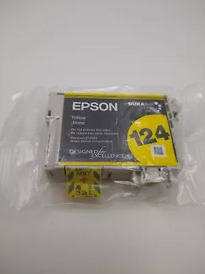 Epson Dura Brite Ultra Ink Yellow 124 Unopened Package                     • $7.96