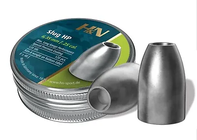 Haendler & Naterman H&N Slug HP .249 Cal/6.35mm 30 Grains Air Guns Pellets 120ct • $23.80