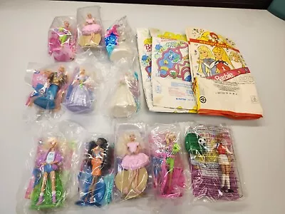 Set Of 15 McDonalds 2000 Barbie & Friends Figurines Happy Meal Toys And Bags NIB • $40