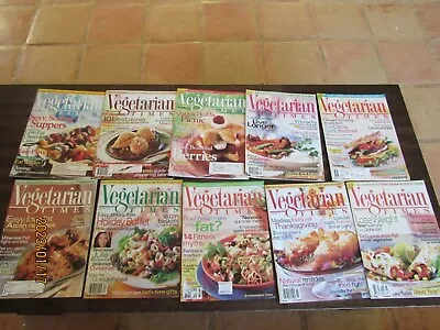 Lot 10 Vegetarian Times Magazines-1990's-1996-1997-1998-Mid To Late 90's-Cooking • $18.18