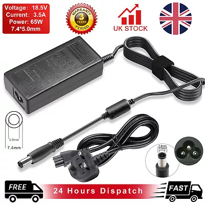 £10.99 • Buy 65W AC Adapter Charger For HP Compaq Presario CQ50 CQ60 CQ61 CQ70 G60 G61 G70