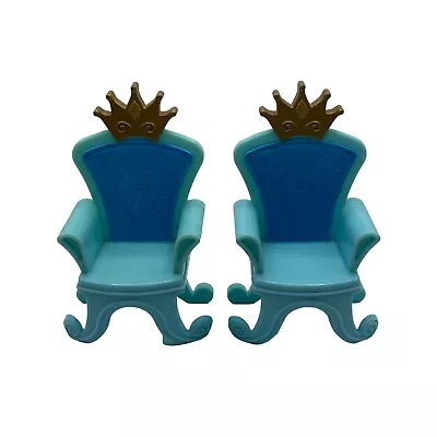 2 X Chairs Thrones Little People Dance N Twirl Fisher Price • $14.99
