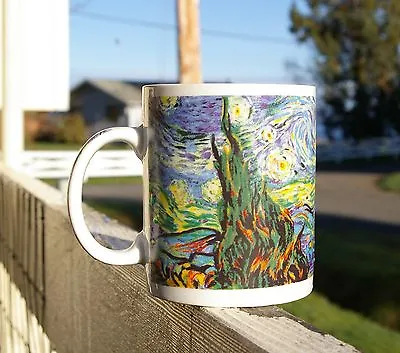 Coffee Mug Modern Masterpiece Collection Oggi David Tisdale Gogh Starry Night • $24